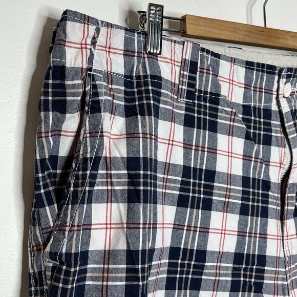 Gap Y2K Plaid Rugged Shorts Mens Size 42 Americana Patriotic Preppy Golf - Picture 2 of 8
